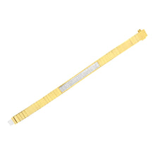 Load image into Gallery viewer, 14K Yellow Gold 3 5/8 cttw Invisible Set Princess-Cut Diamond ID Tennis Bracelet (I-J Color, SI1-SI2 Clarity) - Size 7"

