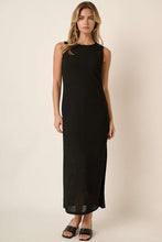 Load image into Gallery viewer, Side Slit Round Neck Sleeveless Dress – Elegant and Versatile Sleeveless Dress with Sophisticated Side Slit Detail For Any Occasion
