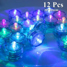 Load image into Gallery viewer, 6/24Pcs Flameless LED Candles Electric Fake Candle Battery Operated LED Tea Lights in Warm White for Wedding Table Festival Celebration Halloween Tea Light Creative Lamp Battery Powered Home Wedding Birthday Party Decoration Lighting
