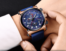 Load image into Gallery viewer, Men's Waterproof Modern Watch With Leather Belts, Stainless Steel Case Excellent Look Perfect Gift
