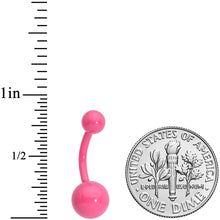 Load image into Gallery viewer, Pink Glow In The Dark Effect Belly Ring
