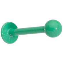 Load image into Gallery viewer, 16G 3/8 Teal Green Glow In The Dark Effect Labret Monroe
