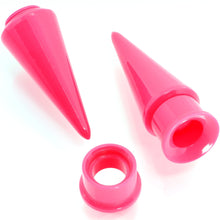 Load image into Gallery viewer, Pink 2 in 1 Interchangeable Screw Fit Plug and Taper Set
