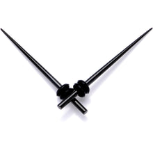 Load image into Gallery viewer, Black Anodized Titanium Micro Taper Straight Plug Set 14G to 8G
