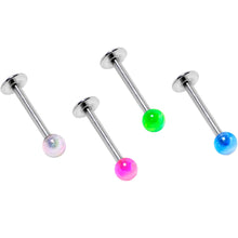 Load image into Gallery viewer, Multi Color Translucent Blast Ball Labret Monroe Set of 4
