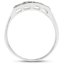 Load image into Gallery viewer, 0.48 Carat Genuine Blue Diamond .925 Sterling Silver Ring
