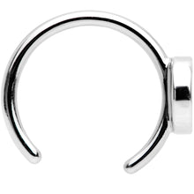 Load image into Gallery viewer, Black Crescent Moon and Star Non Pierced Ear Cuff
