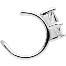 Load image into Gallery viewer, Clear CZ Gem Triangle Bling Non Pierced Ear Cuff
