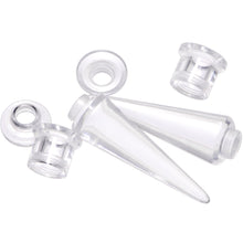 Load image into Gallery viewer, Clear 2 in 1 Interchangeable Screw Fit Plug and Taper Set
