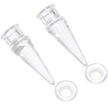 Load image into Gallery viewer, Clear 2 in 1 Interchangeable Screw Fit Plug and Taper Set
