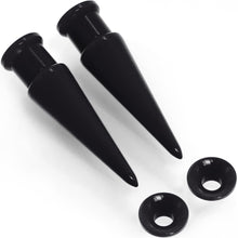 Load image into Gallery viewer, Black 2 in 1 Interchangeable Screw Fit Plug and Taper Set

