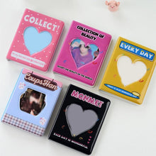Load image into Gallery viewer, 64 Pockets 3 Inches Photo Album Card Holder Receipt Storage Hollow Love Heart Photo Holder Business Card Bag Kpop Photocard Holder Book Polaroid Book Album Gifts For Valentines Day
