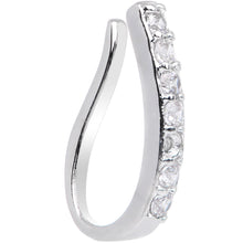 Load image into Gallery viewer, Clear CZ Gem Life of the Party Clip On Fake Nose Ring
