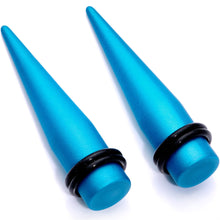 Load image into Gallery viewer, Aqua Matte Silicone Straight Taper Set 4mm to 12mm
