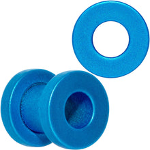Load image into Gallery viewer, Aqua Matte Silicone Screw Fit Tunnel Plug Set 6mm to 25mm
