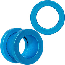 Load image into Gallery viewer, Aqua Matte Silicone Screw Fit Tunnel Plug Set 6mm to 25mm

