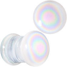 Load image into Gallery viewer, White Glass Radical Radiance Double Flare Plug Set 5mm to 19mm
