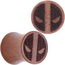 Load image into Gallery viewer, Licensed Marvel Deadpool Sawo Wood Saddle Plug Set
