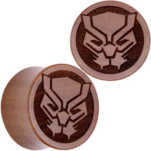 Load image into Gallery viewer, Licensed Marvel Black Panther Sawo Wood Saddle Plug Set
