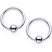 Load image into Gallery viewer, 14G Green Gem Supernova Captive Ring Barbell Nipple Ring Set
