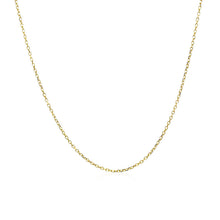 Load image into Gallery viewer, 14k Yellow Gold Diamond Cut Cable Link Chain 0.8mm
