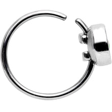 Load image into Gallery viewer, 20G 5/16 White Synthetic Opal Inlay Seamless Circular Ring

