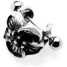 Load image into Gallery viewer, 16G 1/2 Blooming Tropical Flower Cuff Cartilage Earring

