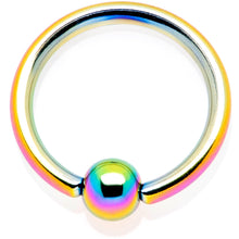 Load image into Gallery viewer, 16G 5/16 Rainbow Anodized BCR Captive Ring
