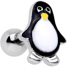 Load image into Gallery viewer, 16G 1/4 Pudgy Penguin Cartilage Tragus Earring
