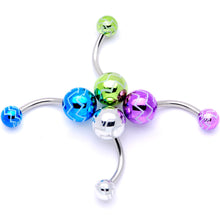 Load image into Gallery viewer, Parade of Cool Zig Zag Party Pack Belly Ring Set of 4
