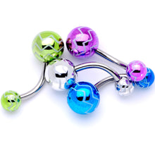 Load image into Gallery viewer, Parade of Cool Zig Zag Party Pack Belly Ring Set of 4
