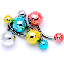 Load image into Gallery viewer, Parade of Summer Zig Zag Party Pack Belly Ring Set of 4
