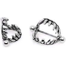 Load image into Gallery viewer, 14G 7/8 Halloween Fang Nipple Shield Set
