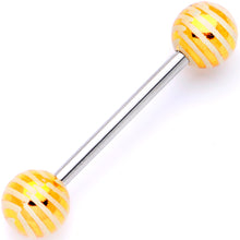Load image into Gallery viewer, Pastel Stripes Party Barbell Tongue Ring Set of 4
