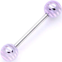 Load image into Gallery viewer, Pastel Stripes Party Barbell Tongue Ring Set of 4
