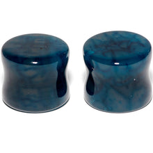 Load image into Gallery viewer, 9/16 Solid Blue Stone Saddle Plug Set
