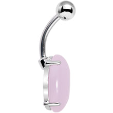 Load image into Gallery viewer, 14mm Pink Aventurine Oval Semi Precious Stone Belly Ring
