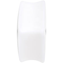 Load image into Gallery viewer, White Acrylic Square Shaped Lucky 7 Dice Saddle Plug Set 22mm to 32mm
