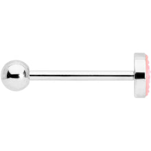 Load image into Gallery viewer, Pink Mermaid Scale Barbell Tongue Ring
