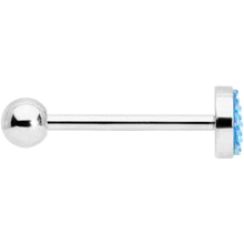 Load image into Gallery viewer, Aqua Mermaid Scale Barbell Tongue Ring
