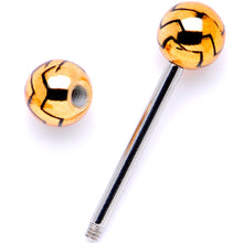 Load image into Gallery viewer, Summer Party Zig Zag Barbell Tongue Ring Set of 4
