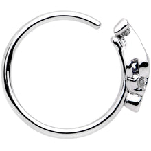 Load image into Gallery viewer, 20G 5/16 Blue Clear Gem Oceans Eye Seamless Circular Ring
