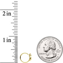 Load image into Gallery viewer, 20G 5/16 Clear CZ Gem Gold Tone Openwork Seamless Circular Ring
