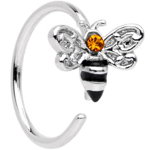 Load image into Gallery viewer, 20G 5/16 Yellow Gem Bumble Bee Seamless Circular Ring
