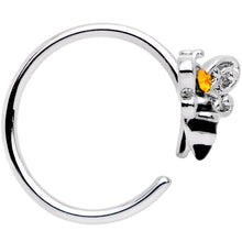Load image into Gallery viewer, 20G 5/16 Yellow Gem Bumble Bee Seamless Circular Ring
