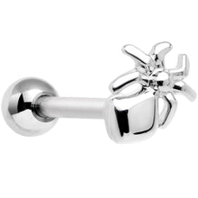 Load image into Gallery viewer, 16G 5/16 Halloween Spider Cartilage Tragus Earring
