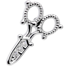 Load image into Gallery viewer, 18G 5/16 Clear Gem Shear Beauty Cartilage Tragus Earring
