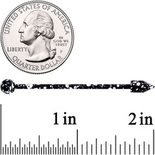Load image into Gallery viewer, 14G Black White Make A Point Industrial Barbell 38mm
