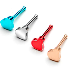 Load image into Gallery viewer, 20G 1/4 Multi Tone Valentines Day Heart Nose Bone 4 Pack Set
