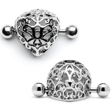 Load image into Gallery viewer, 14G 9/16 Framework Triangular Geometric Nipple Shield Set
